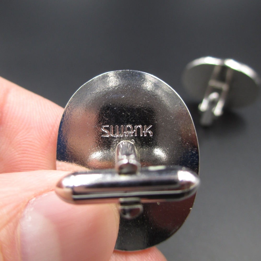 Vintage Red Shiva God Cuff Links - Picture 3 of 4